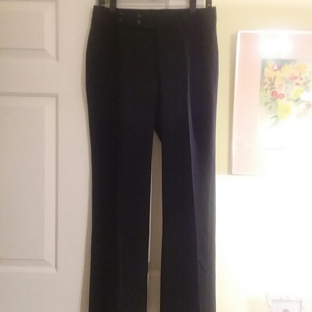 Ladies Banana Republic Black Wool Trousers 4M